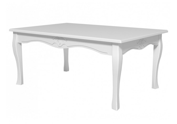 Стол журнальный (массив березы) Акация белая/Белый