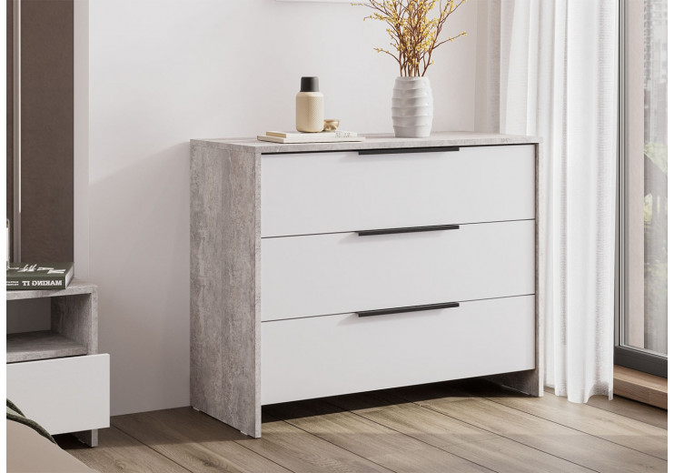 Комод «Камелия» Цемент светлый