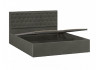Кровать с ПМ «Порто» (с подъемным механизмом) без заглушины Велюр Confetti Stone