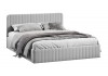 Кровать с ПМ «Шелли» Тип 1 (с подъемным механизмом) с заглушиной Велюр Confetti Silver