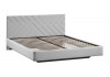 Кровать без ПМ «Кевия» Тип 1 (без подъемного механизма) Велюр Confetti Silver