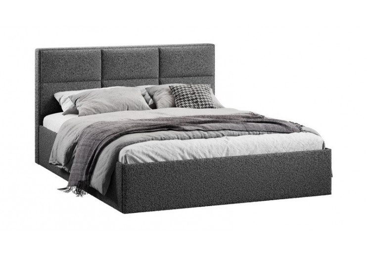 Кровать с ПМ «Стелла» Тип 1 с заглушиной Экомех Barni Grey