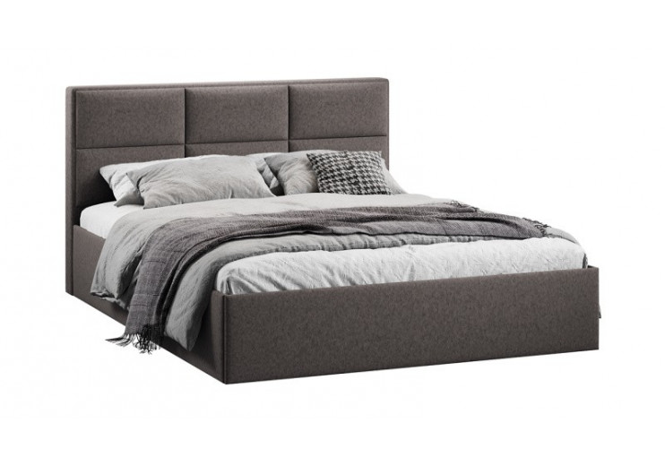 Кровать с ПМ «Стелла» Тип 1 с заглушиной Микровелюр Jercy Stone