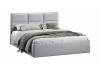 Кровать с ПМ «Стелла» Тип 1 с заглушиной Микровелюр Jercy Silver