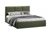 Кровать с ПМ «Стелла» Тип 1 с заглушиной Микровелюр Jercy Deep Green