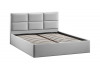 Кровать с ПМ «Стелла» Тип 1 с заглушиной Велюр Confetti Silver