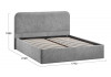 Кровать с ПМ «Тиффани» Тип 1 с заглушиной Микровелюр Wellmart Silver