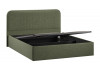 Кровать с ПМ «Тиффани» Тип 1 с заглушиной Микровелюр Jercy Deep Green