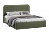 Кровать с ПМ «Тиффани» Тип 1 с заглушиной Микровелюр Jercy Deep Green