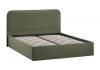 Кровать с ПМ «Тиффани» Тип 1 с заглушиной Микровелюр Jercy Deep Green