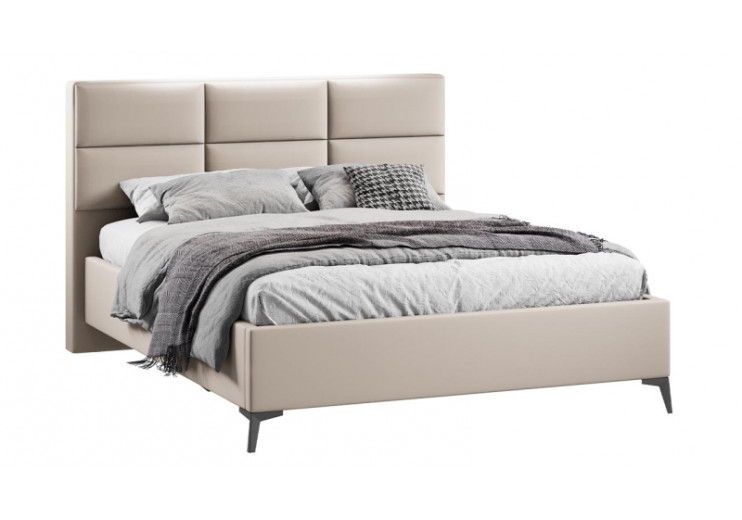 Кровать с ПМ «Делана» (с подъемным механизмом) Велюр Confetti Cream