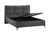Кровать с ПМ «Делана» (с подъемным механизмом) Велюр Графит