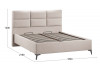 Кровать с ПМ «Делана» (с подъемным механизмом) Велюр Мокко светлый