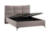 Кровать с ПМ «Делана» (с подъемным механизмом) Велюр Мокко темный
