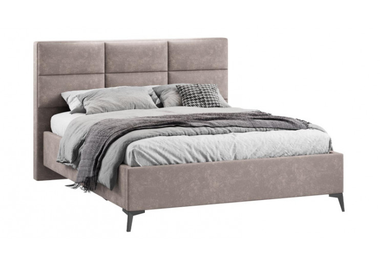 Кровать с ПМ «Делана» (с подъемным механизмом) Велюр Brut Mocco 06