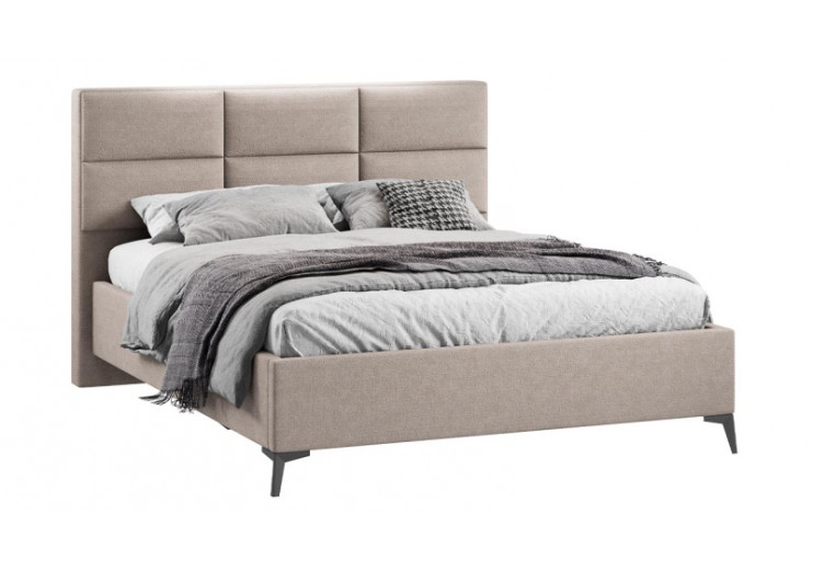 Кровать с ПМ «Делана» (с подъемным механизмом) Микрошенилл Relax Latte