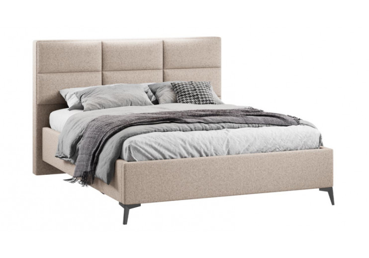 Кровать с ПМ «Делана» (с подъемным механизмом) Микровелюр Jercy Cream