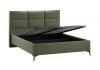 Кровать с ПМ «Делана» (с подъемным механизмом) Микровелюр Jercy Deep Green