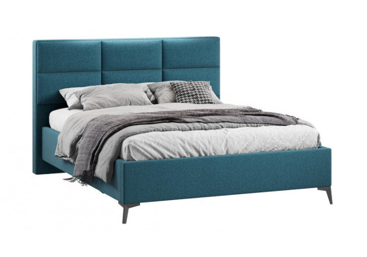 Кровать с ПМ «Делана» (с подъемным механизмом) Микровелюр Jercy Izumrud