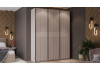 Шкаф-купе с 3 глухими дверями «Оскар Хилтон» Ручка черная, Кашемир, Кашемир сатин