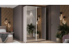 Шкаф-купе с 2 зеркальными дверями «Оскар» Ручка белая, Кашемир