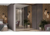Шкаф-купе с 3 зеркальными дверями «Оскар» Ручка серебро, Кашемир