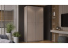 Шкаф-купе с 2 глухими дверями «Оскар Скания» Ручка серебро, Кашемир, Кашемир сатин