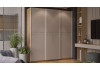 Шкаф-купе с 3 глухими дверями «Оскар Скания» Ручка белая, Дуб Крафт золотой, Кашемир, Кашемир сатин