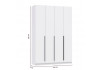Шкаф для одежды 67.13 "Брандо" (4-х дв.)  (белый / ДВПО: белый / фасад: ЛДСП белый)				