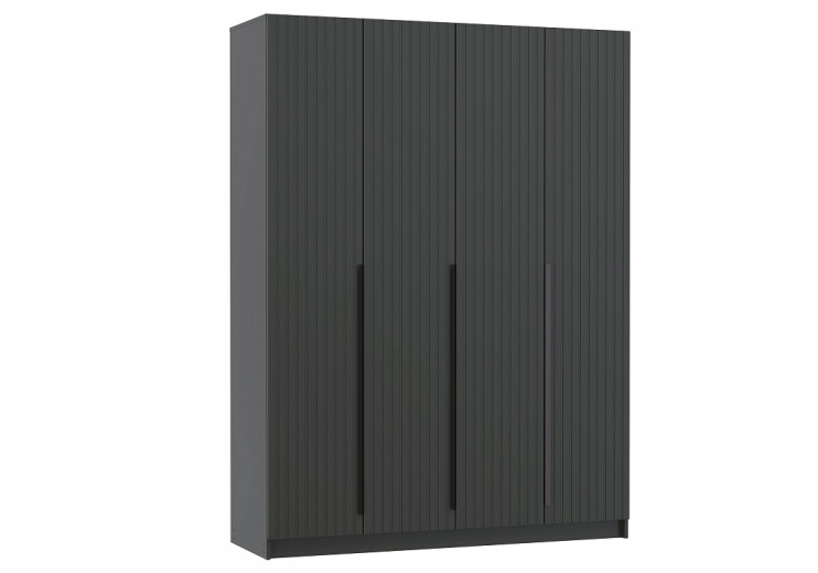 Шкаф для одежды 67.16 Брандо (4-х дв.) (h2150) МДФ New графит серый