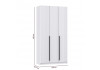 Шкаф для одежды 67.12 Брандо (3-х дв.) (h2400) МДФ New белый