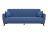 Эдвин М / Диван - кровать 3-х местный (2 думки)(велюр Ocean 018 синий)