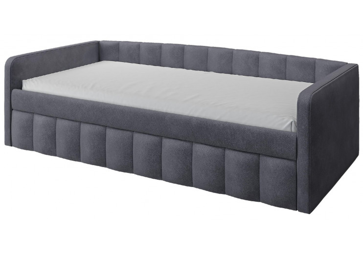  Кровать Молли 900х2000 Сине-серый