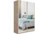 Шкаф-купе Прайм 2-х дверный (Зеркало) Сонома
