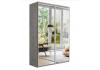 Шкаф-купе Прайм 2-х дверный (Зеркало) Бетон