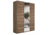 Шкаф-купе Прайм 3-х дверный (ЛДСП/Зеркало/ЛДСП) Крафт табачный